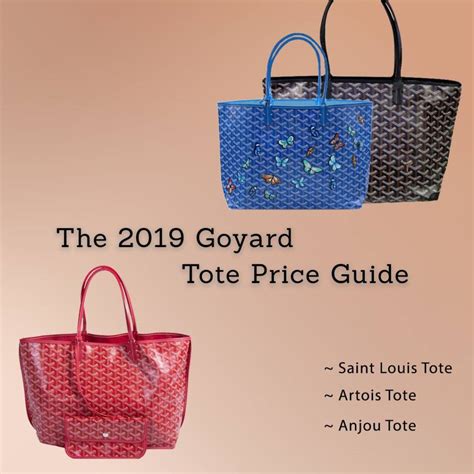 goyard tote bag 2018|Goyard bag price list.